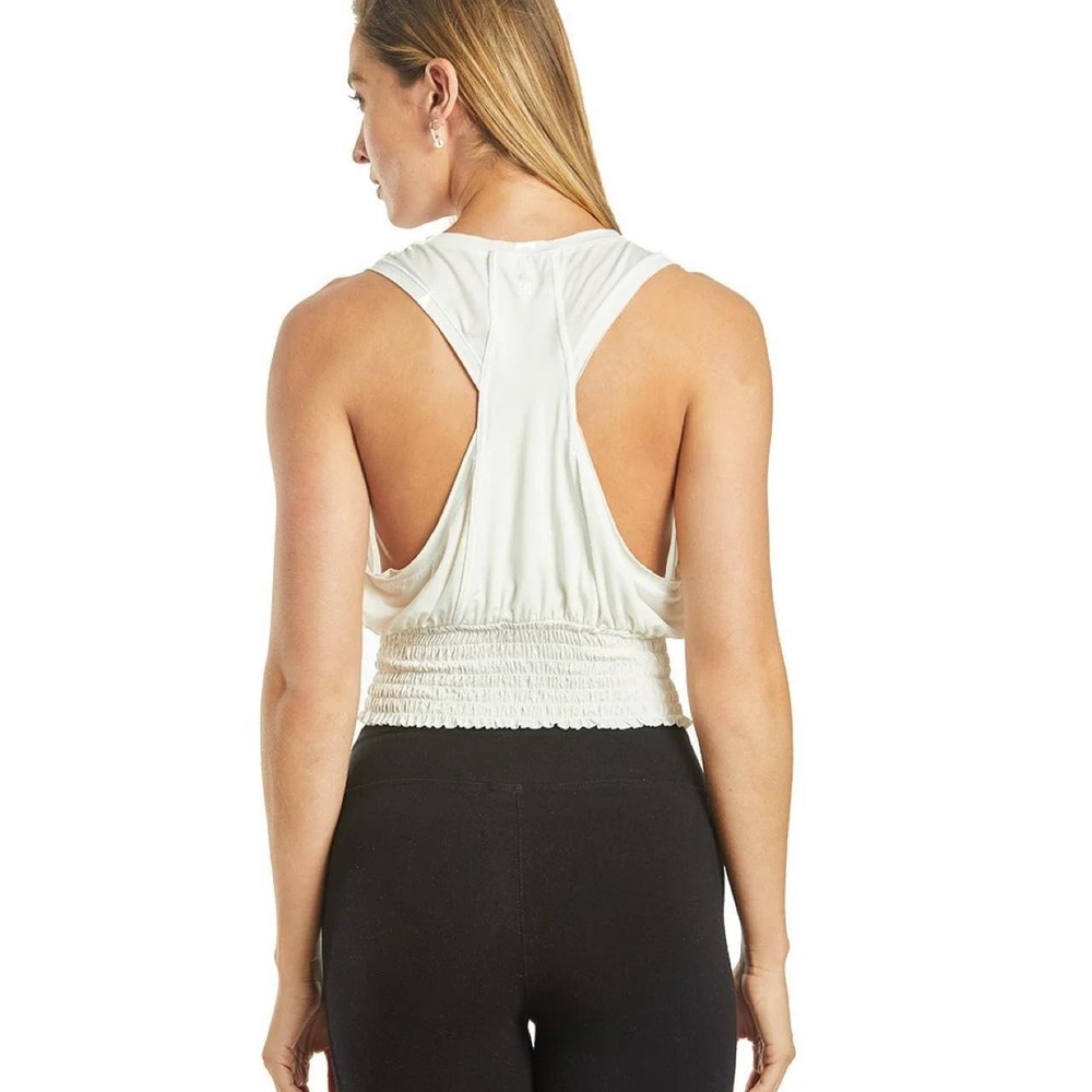 Free People Movement Say My Name Smocked Tank Top Womens S Boho Yoga Athleisure - Picture 2 of 8